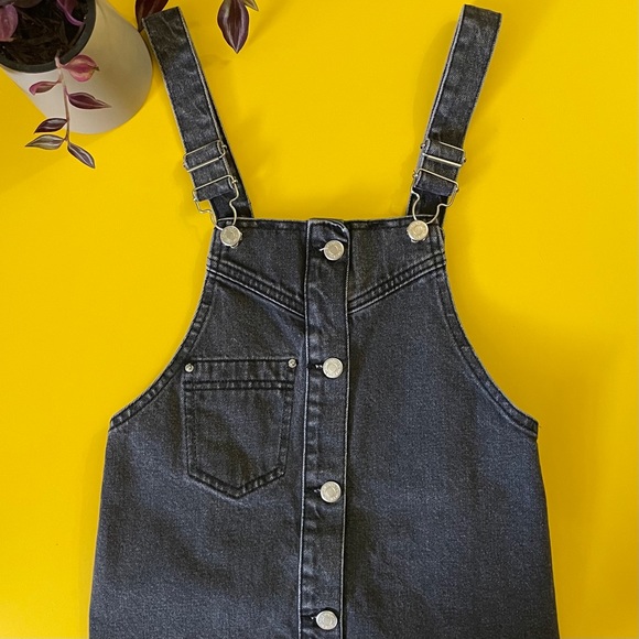 Denim jumper skirt -Size 11-12 - Picture 4 of 5